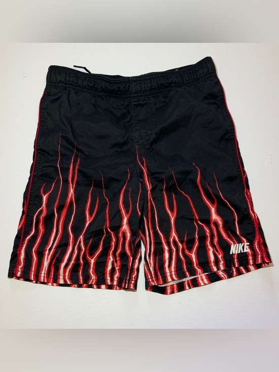 Nike Other - Vintage Y2K Nike Red lightning Flames Swim Trunks Boys S Board Shorts